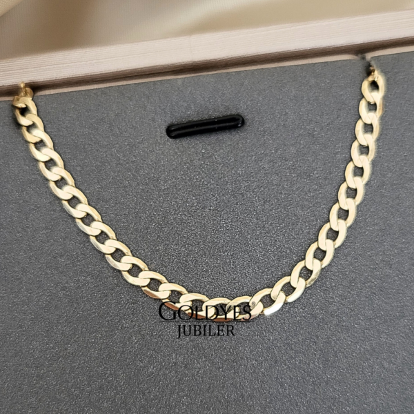 Złoty damski łańcuszek pancerka próba złota 585