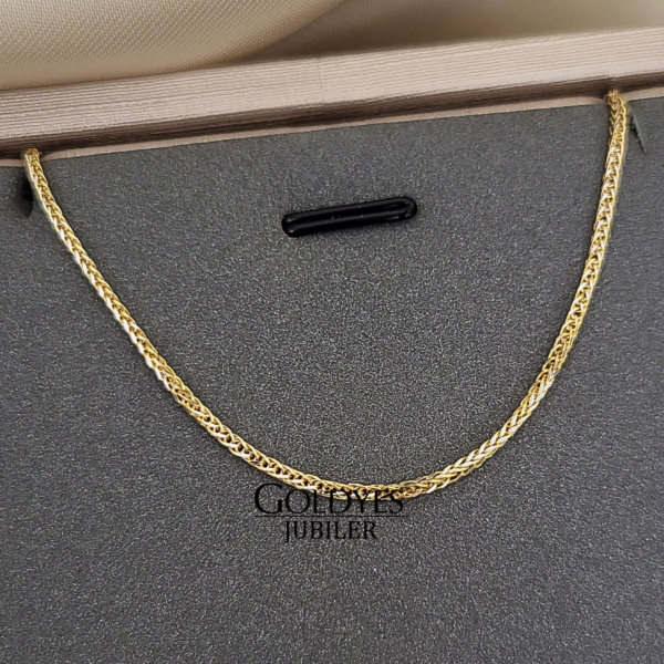 Złoty łańcuszek lisi ogon próba złota 585