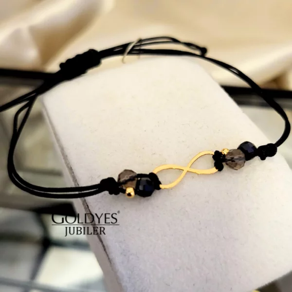 bransoletka srebrna pozłacana próba 925 z naturalnymi kamieniami