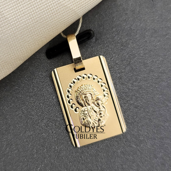 Złota zawieszka Bozia próba złota 585