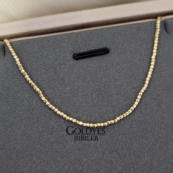 złoty łańcuszek delikatny damski próba złota 585