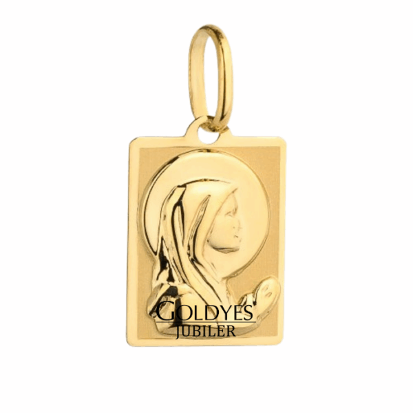Złota zawieszka Bozia próby złota 585