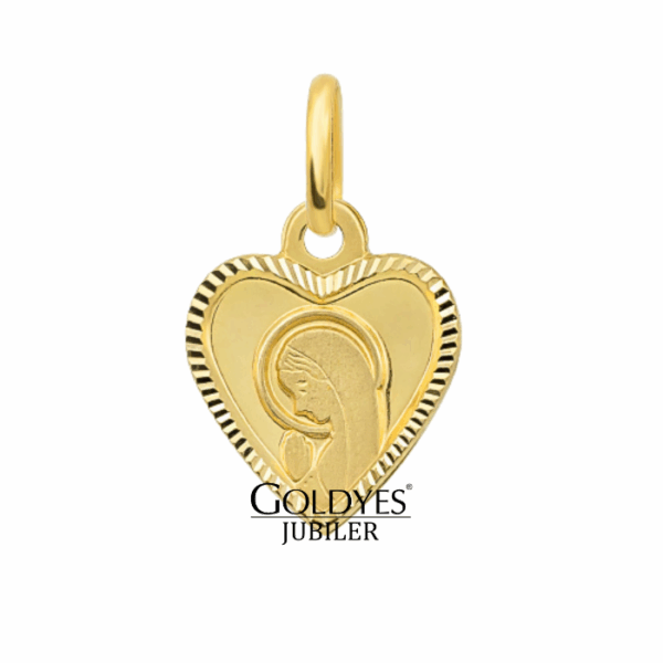 Złota zawieszka Bozia próby złota 585