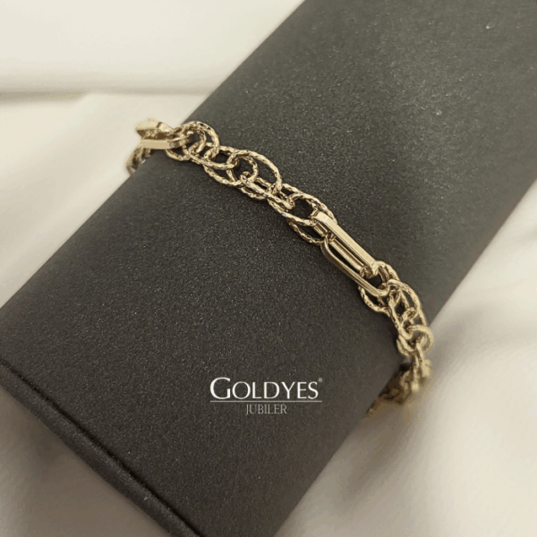 Złota bransoletka klasyczna próba złota 585