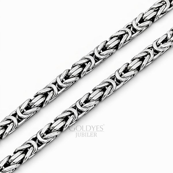 Srebrny łańcuszek królewski próba srebra 925