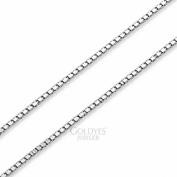 Srebrny łańcuszek splot kostka próba srebra 925