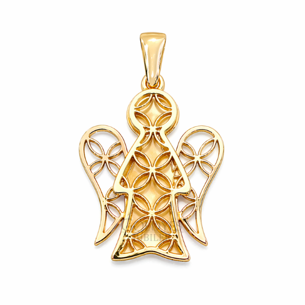 Złota zawieszka anioł próby złota 585