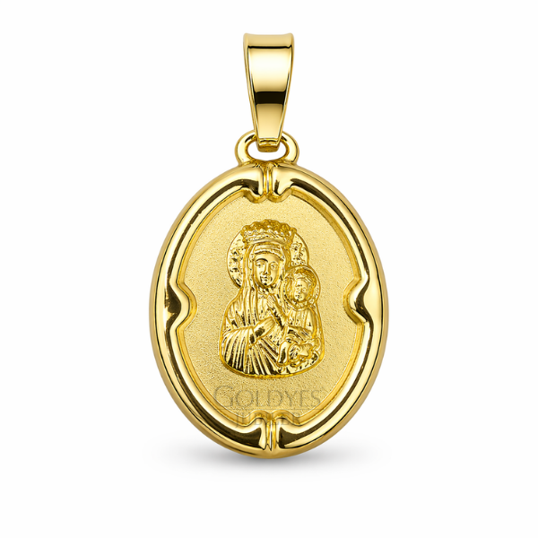 Złota zawieszka Bozia próby złota 585